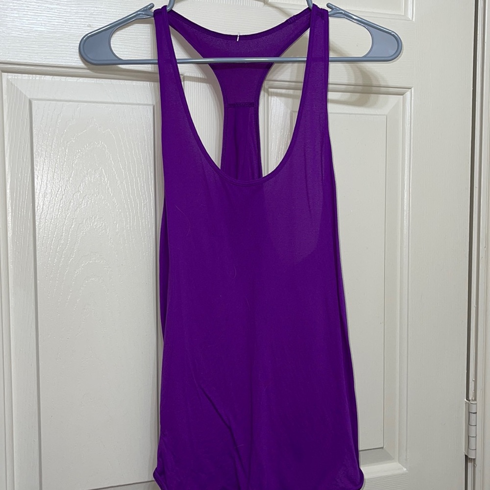 Lululemon purple tank top full length